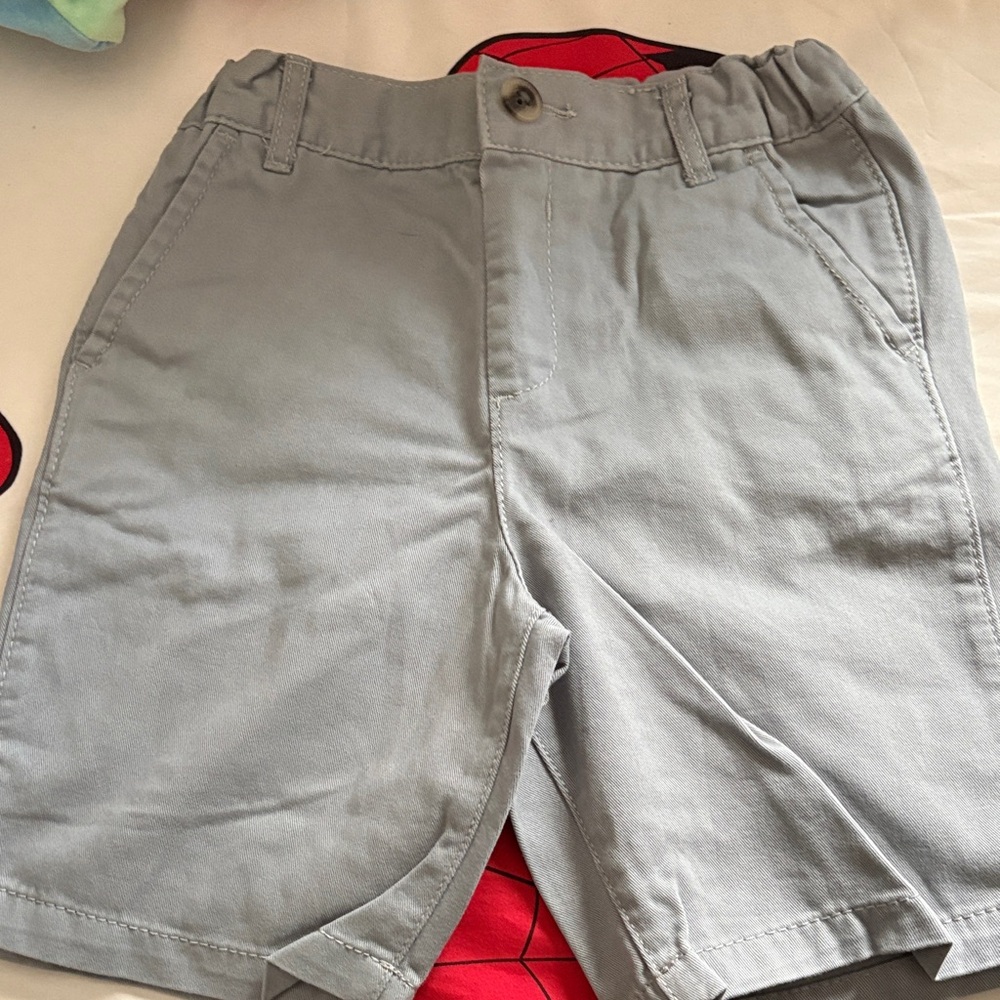 2XThe Children's Place Light Gray Flat Front Shorts